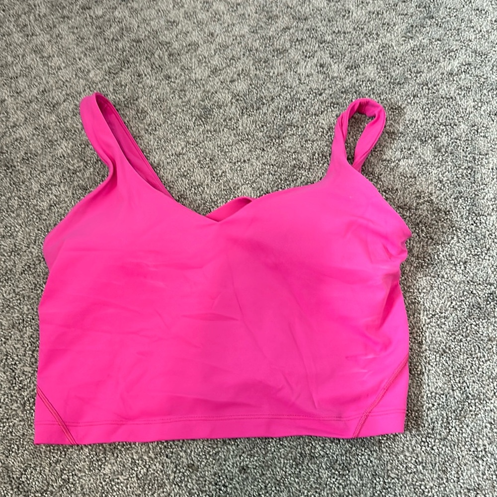 Sonic pink align tank top